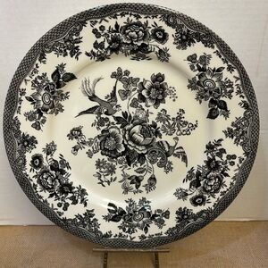 Pair of Royal Stafford Toile Dinner Plates